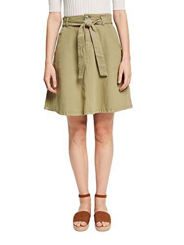 ESPRIT Damen 032EE1D303 Rock, 345/LIGHT Khaki, 40 von ESPRIT