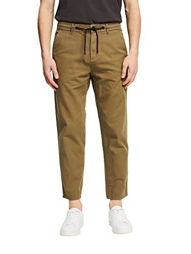 ESPRIT Herren 032EE2B303 Freizeithose, 355/DARK Khaki, 34/32 von ESPRIT