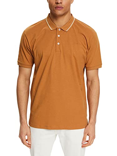 ESPRIT Herren 042ee2k309 Polohemd, Toffee, L EU von ESPRIT