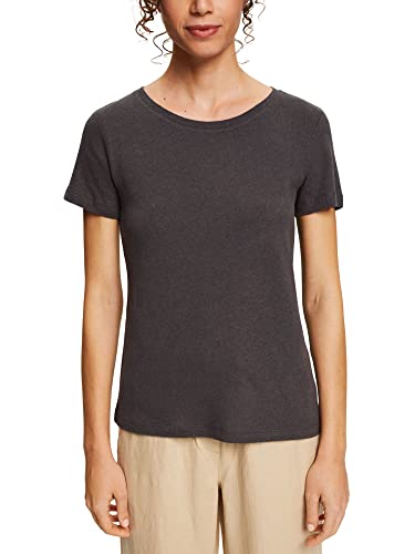 ESPRIT Damen 042EE1K321 T-Shirt, 010/ANTHRACITE, L von ESPRIT