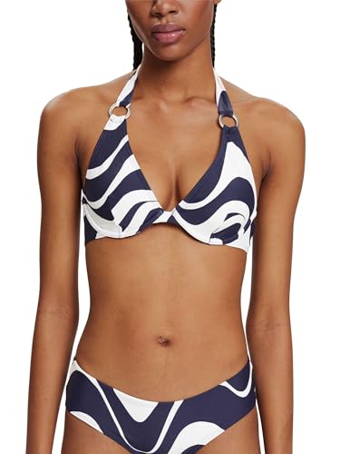 ESPRIT Damen Wave Beach RCS High Apex Bikini, 401/Navy 2, 36 / C von ESPRIT