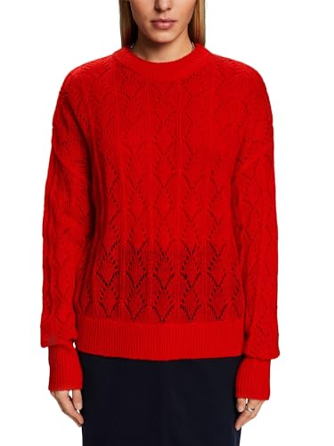 ESPRIT Offenmaschiger Pullover aus Wollmix von ESPRIT