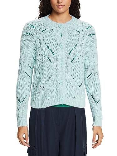 ESPRIT Offenmaschiger Strick-Cardigan aus Wollmix von ESPRIT