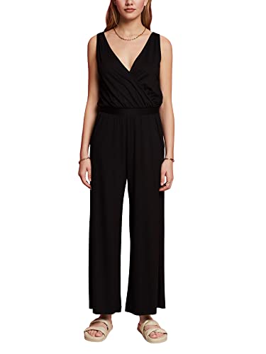 ESPRIT Damen 063EE1L304 Overalls, 001/BLACK, XS von ESPRIT