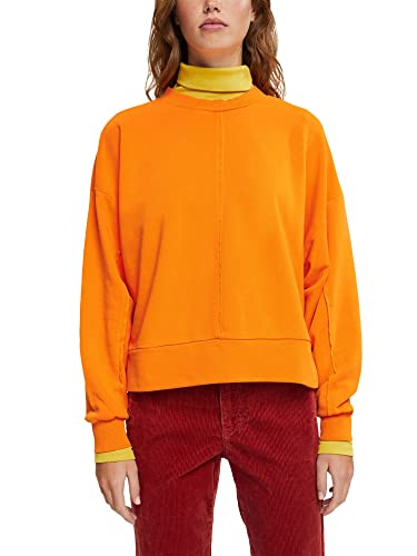ESPRIT Damen 102ee1j303 Sweatshirt, Orange, M-L EU von ESPRIT