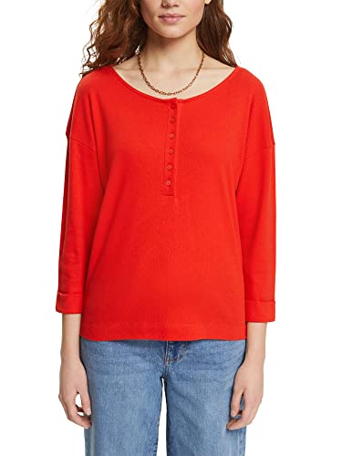 ESPRIT Damen 082EE1K337 T-Shirt, 630/RED, M von ESPRIT