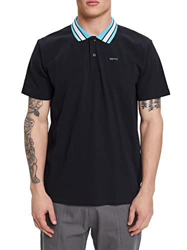 ESPRIT Herren 033ee2k313 Polohemd, 003/Black 3, M von ESPRIT