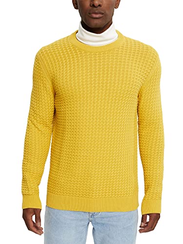 ESPRIT Herren 092EE2I303 Pullover, 769/DUSTY Yellow 5, S von ESPRIT