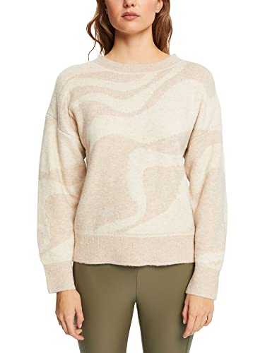 ESPRIT Damen 112EE1I318 Pullover, 288/SAND 4, L von ESPRIT