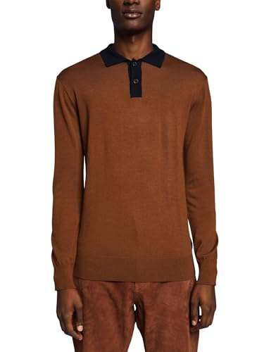 ESPRIT Pullover mit Polokragen aus Merinowolle von ESPRIT