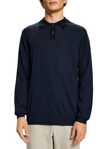 ESPRIT Pullover mit Polokragen aus Merinowolle von ESPRIT