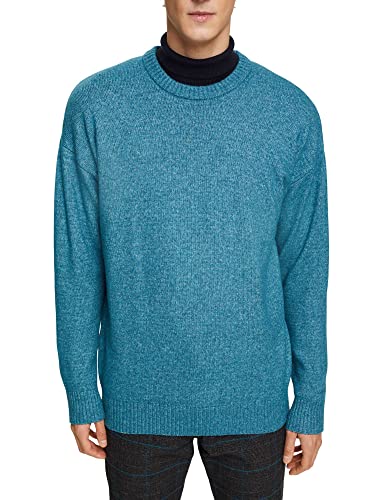 ESPRIT Herren 112EE2I305 Pullover, 460/DARK Turquoise, XL von ESPRIT