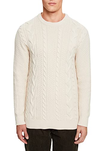 ESPRIT Herren 102ee2i305 Pullover, Off White, XXL EU von ESPRIT