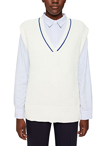 ESPRIT Damen 012EE1I303 Pullover, 112/OFF White 3, S von ESPRIT