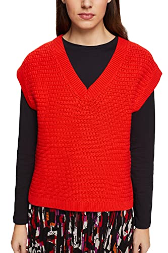 ESPRIT Damen 122EE1I321 Pullover, 630/RED, M von ESPRIT