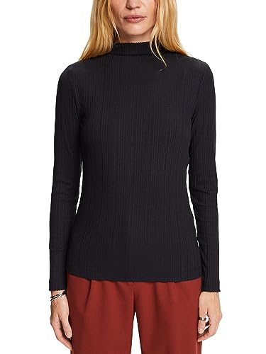 ESPRIT Damen 083EE1K306 T-Shirt, 001/BLACK, XS von ESPRIT