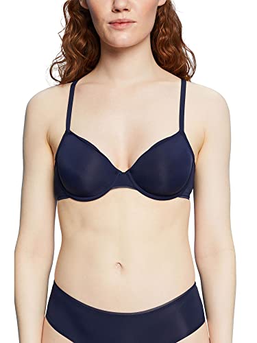 ESPRIT Damen Micro W.Logoprint RCS Underwire Bra Moulded T-Shirt-BH, Ink, 75 C von ESPRIT