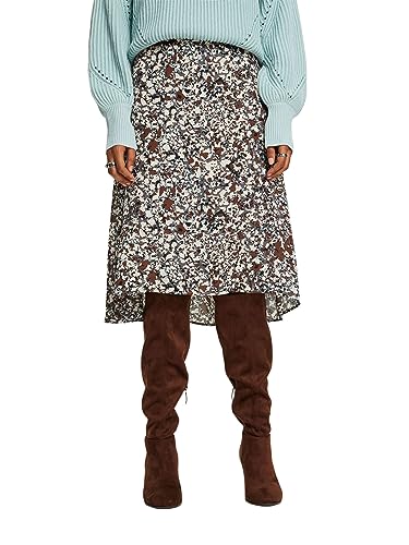 ESPRIT Damen 093EO1D309 Rock, 213/BROWN 4, 46 von ESPRIT