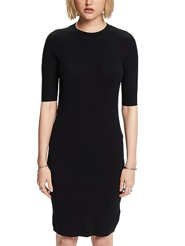 ESPRIT Damen 083EE1E308 Kleid, 001/BLACK, XL von ESPRIT