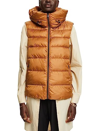 ESPRIT Damen 073EE1H308 Weste, 235/CARAMEL, S von ESPRIT