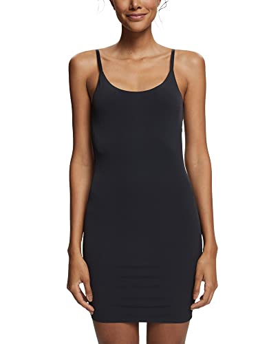 ESPRIT Damen Chemisenkleid Soft Shaping Rcs Chemise, Schwarz, M von ESPRIT