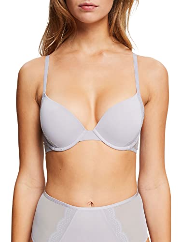 ESPRIT Damen Seasonal LACE RCS sexy Push-Up-BH, Light Blue Lavender, 70 C von ESPRIT