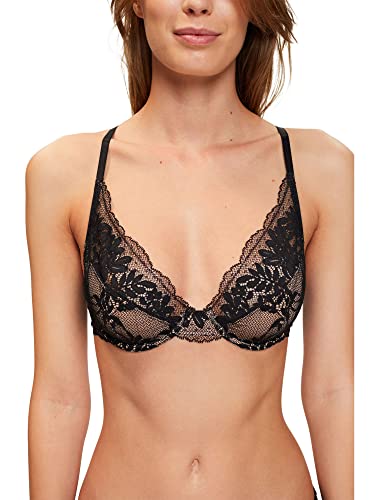 ESPRIT Damen Seasonal LACE RCS Underwire Bra Geformter BH, Black, 75 B von ESPRIT