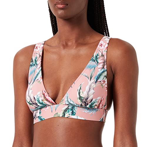 ESPRIT Recycelt: wattiertes Top mit Tropical-Print von ESPRIT