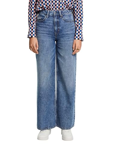 ESPRIT Retro-Jeans mit hohem Bund und weitem Bein von ESPRIT