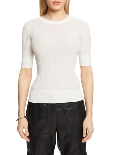 ESPRIT Damen 024ee1i332 Pullover, 110/Off White, Medium von ESPRIT