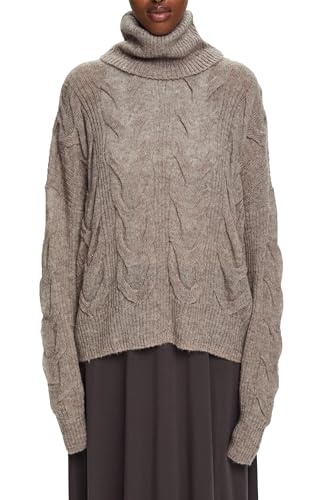 ESPRIT Rollkragenpullover aus Zopfstrick von ESPRIT