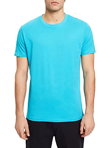 ESPRIT Herren Rundhals Basic T-Shirt, Aqua Green, XS von ESPRIT