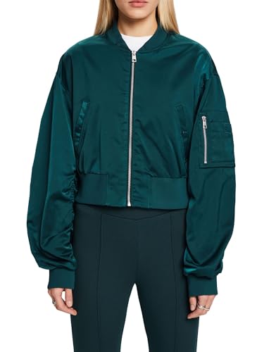 ESPRIT Damen 014ee1g343 Jacke, 375/Dark Teal Gree, L ESPRIT Damen 014ee1g343 Jacke, 375/Dark Teal Gree, L von ESPRIT