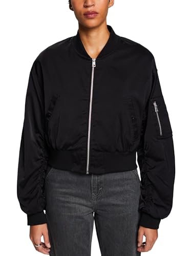 ESPRIT Satin-Bomberjacke in Cropped-Länge von ESPRIT