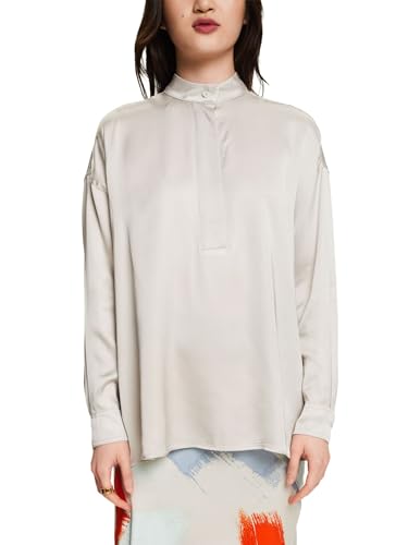 ESPRIT Damen 024ee1f316 Bluse, 290/Light Beige, XXL von ESPRIT