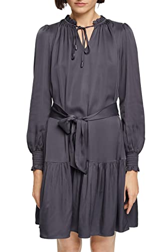 ESPRIT Damen 102EO1E314 Kleid, 010/ANTHRACITE, 42 von ESPRIT