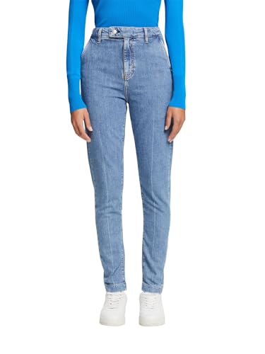 ESPRIT Schmal geschnittene Jeans mit hohem Bund von ESPRIT