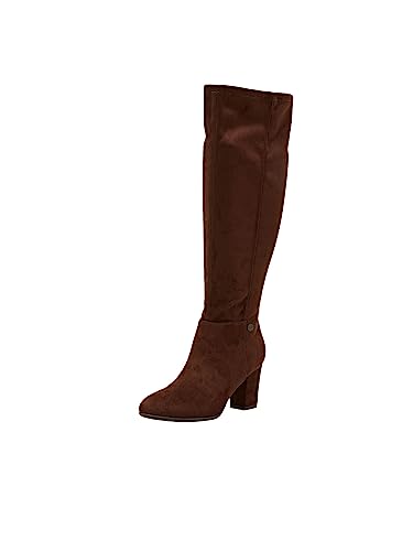 ESPRIT modischer Damen Kniehohe Stiefel, Dunkelbraun 3, 36 EU von ESPRIT