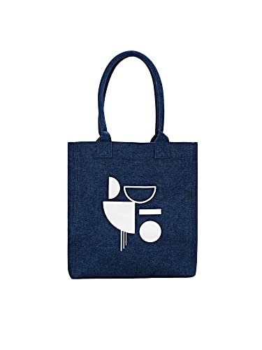 ESPRIT Shopper in Denim-Optik mit Print von Esprit