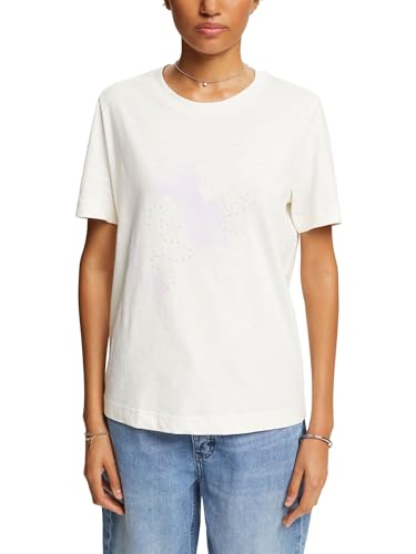 ESPRIT Damen 024ee1k321 T-Shirt, 055/Ice, Medium von ESPRIT
