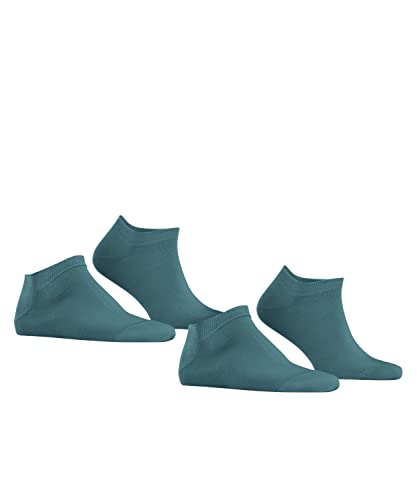 ESPRIT Herren Sneakersocken Basic Uni 2-Pack, Biologische Baumwolle, 2 Paar, Grün (Jade 7873), 43-46 von ESPRIT