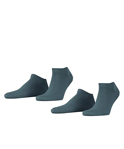 ESPRIT Herren Sneakersocken Basic Uni 2-Pack, Biologische Baumwolle, 2 Paar, Grün (Jade 7873), 39-42 von ESPRIT