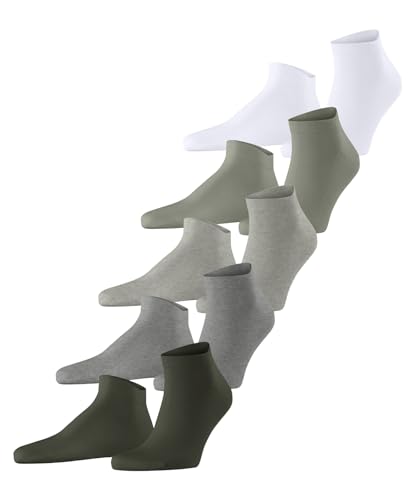 ESPRIT Herren Sneakersocken Solid-Mix Multipack M Sn Baumwolle kurz einfarbig 5 Paar, Mehrfarbig Brown Grey White Mix 0030, 40-46 von ESPRIT