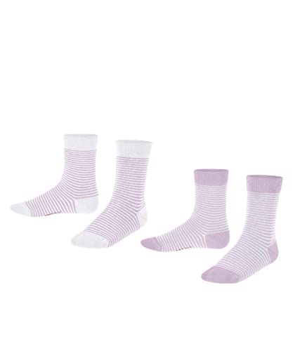 ESPRIT Unisex Kinder Socken Fine Stripe 2-Pack, Biologische Baumwolle, 2 Paar, Mehrfarbig (Sortiment 60), 35-38 von ESPRIT