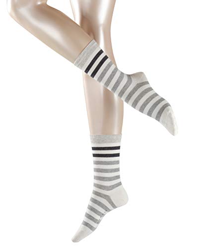ESPRIT Socken Multicolour Stripe Baumwolle Damen schwarz weiß viele weitere Farben verstärkte Damensocken mit Muster atmungsaktiv gestreift bunt dünn 1 Paar von ESPRIT