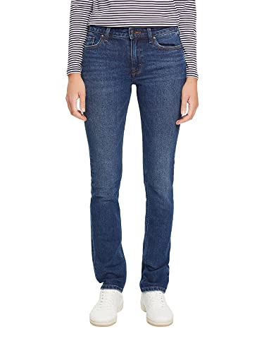 ESPRIT Damen Jeans 992ee1b375, 901/Blue Dark Wash, 24W / 30L von ESPRIT