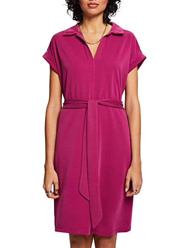 ESPRIT Damen 043EE1E334 Kleid, 650/DARK PINK, XL von ESPRIT