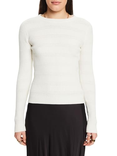 ESPRIT Damen 024ee1i312 Pullover, 110/Off White, L von ESPRIT