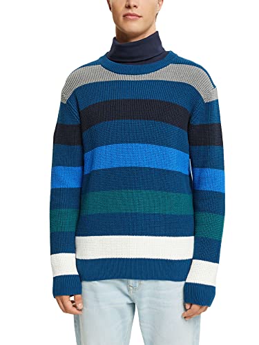 ESPRIT Herren 092EE2I304 Pullover, 450/PETROL Blue, L von ESPRIT