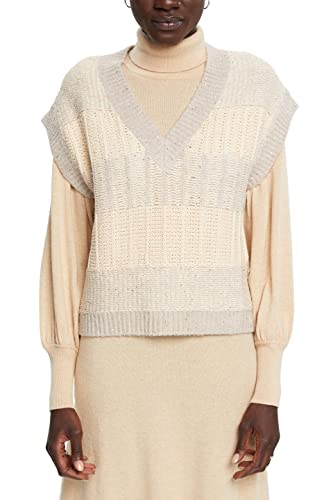 ESPRIT Collection Damen 112EO1i314 Pullover, Light Grey, XXL EU von ESPRIT